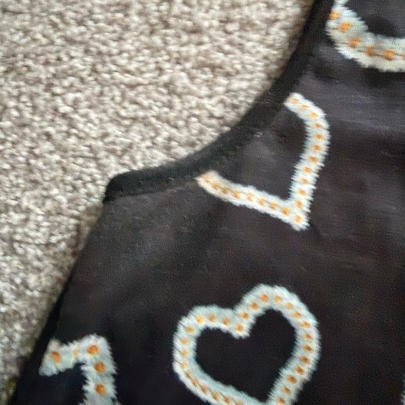 3 for 1 Suzy shier Black with Heart Design, blue tie dye straps top, black&grey - Picture 5 of 14